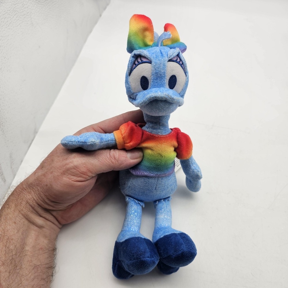 Disney Rainbow Collection‎ Daisy Duck Plush Stuffed Toy Small Blue Just Play